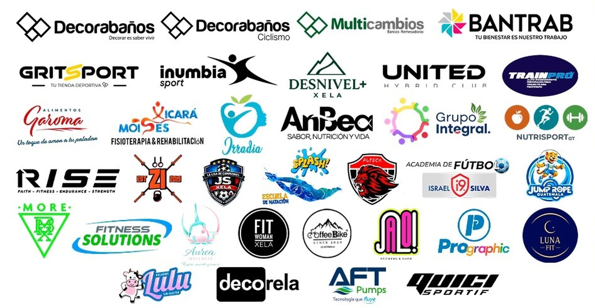 Marcas participantes de ExpoDeportes Xela 2026